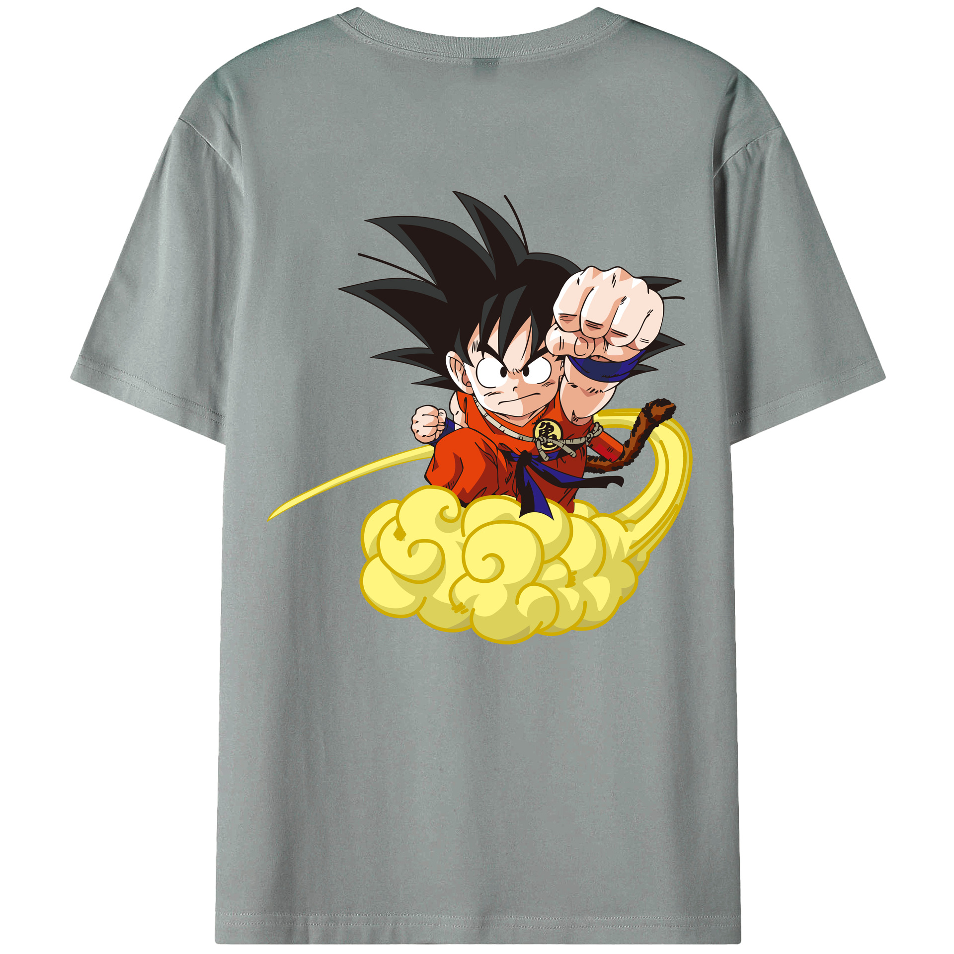 （画像用） ドラゴンボール 孫悟空（そん ごくう）Son Goku カカロット DRAGON BALL Kakarotto 綿100％ メンズ半袖Tシャツ（バックプリント） 通気性